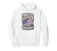 Proud Army Sister Camouflage Tribute Design Pullover Hoodie