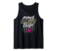 Proud Army Wife Wife of a Brave US Soldier Tank Top