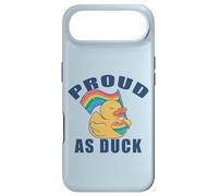 PROUD AS DUCK Rainbow Pride Flag with Heart Parade Meme Case for iPhone Air