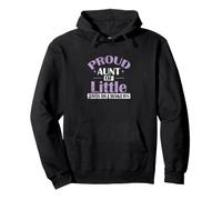 Proud Aunt Little Troublemakers Pullover Hoodie