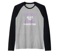 Proud Aunt Little Troublemakers Raglan Baseball Tee