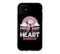 Proud Aunt of A Heart Warrior CHD Awareness Niece Nephew Case for iPhone 11