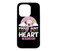 Proud Aunt of A Heart Warrior CHD Awareness Niece Nephew Case for iPhone 15 Pro