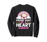 Proud Aunt of A Heart Warrior CHD Awareness Niece Nephew Sweatshirt