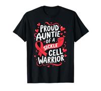 Proud Auntie Of A Sickle Cell Warrior Sickle Cell Awareness T-Shirt