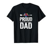 Proud Autism Dad Awareness Support Father T-Shirt