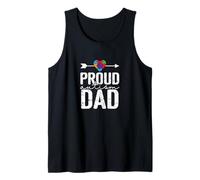 Proud Autism Dad Awareness Support Father Tank Top
