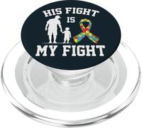 Proud Autism Dad & Son - His Fight Is My Fight Father Son PopSockets PopGrip for MagSafe