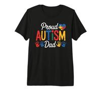 Proud Autism Dad - Special Needs Child Son Father Awareness Premium T-Shirt
