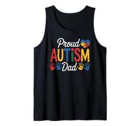 Proud Autism Dad - Special Needs Child Son Father Awareness Tank Top
