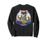 Proud Autism Mom Koala Bear Donut Milkshake Sunglasses ADHD Sweatshirt