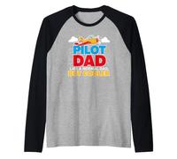 Proud Aviation Captain Quote for A Cool Normal Pilot Father Raglan Baseball Tee