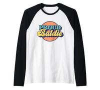 Proud Baldie Skinhead Loud And Prouds Natural Bald Raglan Baseball Tee