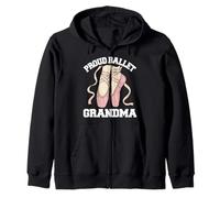 Proud Ballet Grandma Funny Ballerina Dance Recital Zip Hoodie