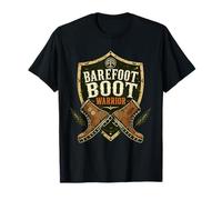 Proud Barefoot Boot Boss Adventure Spirit Freedom Way T-Shirt