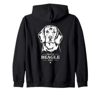 Proud Beagle Dad Funny Dog Owners Beagle Dog Zip Hoodie