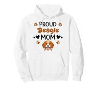 Proud Beagle Mom Beagle Dog Lover Pullover Hoodie