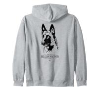 Proud Belgian Malinois Dad Funny Dog Owners Malinois Dog Zip Hoodie