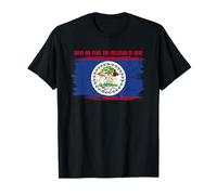 Proud Belize Flag Belizean Heritage Colors T-Shirt