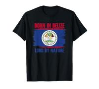 Proud Belize Flag Belizean Heritage Colors T-Shirt