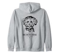 Proud Bichon Frise Mom Funny Dog Owners Bichon Frise Dog Zip Hoodie