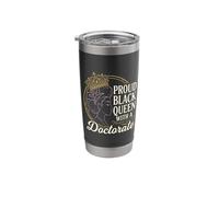 Proud Black Queen with A Doctorate Design Stainless Steel Insulated Tumbler