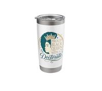 Proud Black Queen with A Doctorate Design Stainless Steel Insulated Tumbler