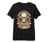 Proud Blue Collar Plumber with A Rare Skillset Plumbing Premium T-Shirt