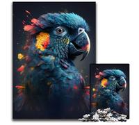 Proud Blue Parrot 1000Piece Jigsaw Puzzle Impossible Jigsaw Puzzles for Adults Educational Brain Teaser Artistic HomeOffice Decor 14 Age 1000 PCS(38x26cm)