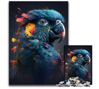 Proud Blue Parrot Jigsaw Puzzles for Adults 1000 Piece Wooden Jigsaw Puzzles BrainChallenging DIY Decorative Game Family Interactive Toy 1000 PCS(75x50cm)