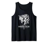 Proud Border Collie Dad Funny Dog Owners Collie Dog Tank Top