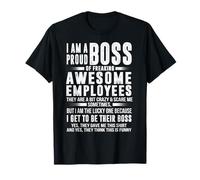 Proud Boss Of Freaking Awesome Employees Coworker Employed T-Shirt