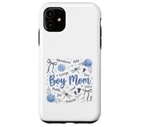 Proud Boy Mom Life Wild Sons Hydrangea Dragonfly Case for iPhone 11
