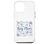 Proud Boy Mom Life Wild Sons Hydrangea Dragonfly Case for iPhone 12 Pro Max