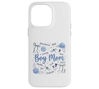 Proud Boy Mom Life Wild Sons Hydrangea Dragonfly Case for iPhone 14 Pro Max