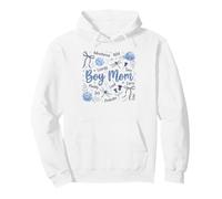 Proud Boy Mom Life Wild Sons Hydrangea Dragonfly Pullover Hoodie