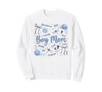 Proud Boy Mom Life Wild Sons Hydrangea Dragonfly Sweatshirt