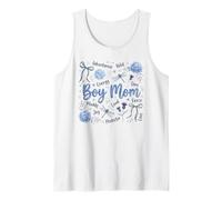 Proud Boy Mom Life Wild Sons Hydrangea Dragonfly Tank Top