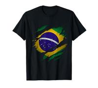 Proud Brazilian Products | Brasil Torn Ripped Brazil Flag T-Shirt