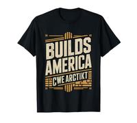 Proud Brick Mason Builds America One Wall Time Bricklayer T-Shirt