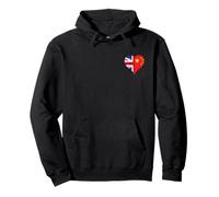 Proud British Chinese on National Day A Small China UK Flag Pullover Hoodie