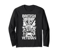 Proud British Veteran UK Flag Military Soldier Long Sleeve T-Shirt