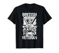 Proud British Veteran UK Flag Military Soldier T-Shirt