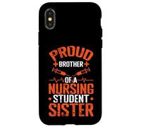 Proud Brother Nursing Student Sister Case for iPhone X/XS