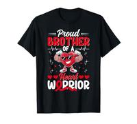 Proud Brother of a Heart Warrior Disease Awareness Family T-Shirt