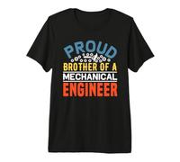 Proud Brother of A Mechanical Engineer Funny Engineering Premium T-Shirt