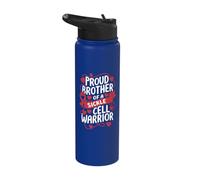 Proud Brother of A Sickle Cell Warrior Sickle Cell Awareness Stainless Steel Insulated Water Bottle