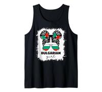 Proud Bulgarian Girl Kids Bulgaria Flag Pride Roots Girls Tank Top