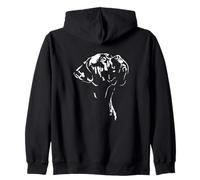 Proud Bullmastiff portrait dog mom Mastiff Bullmastiff dog Zip Hoodie