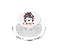 Proud Canadian Girl Canada Flag PopSockets PopGrip for MagSafe